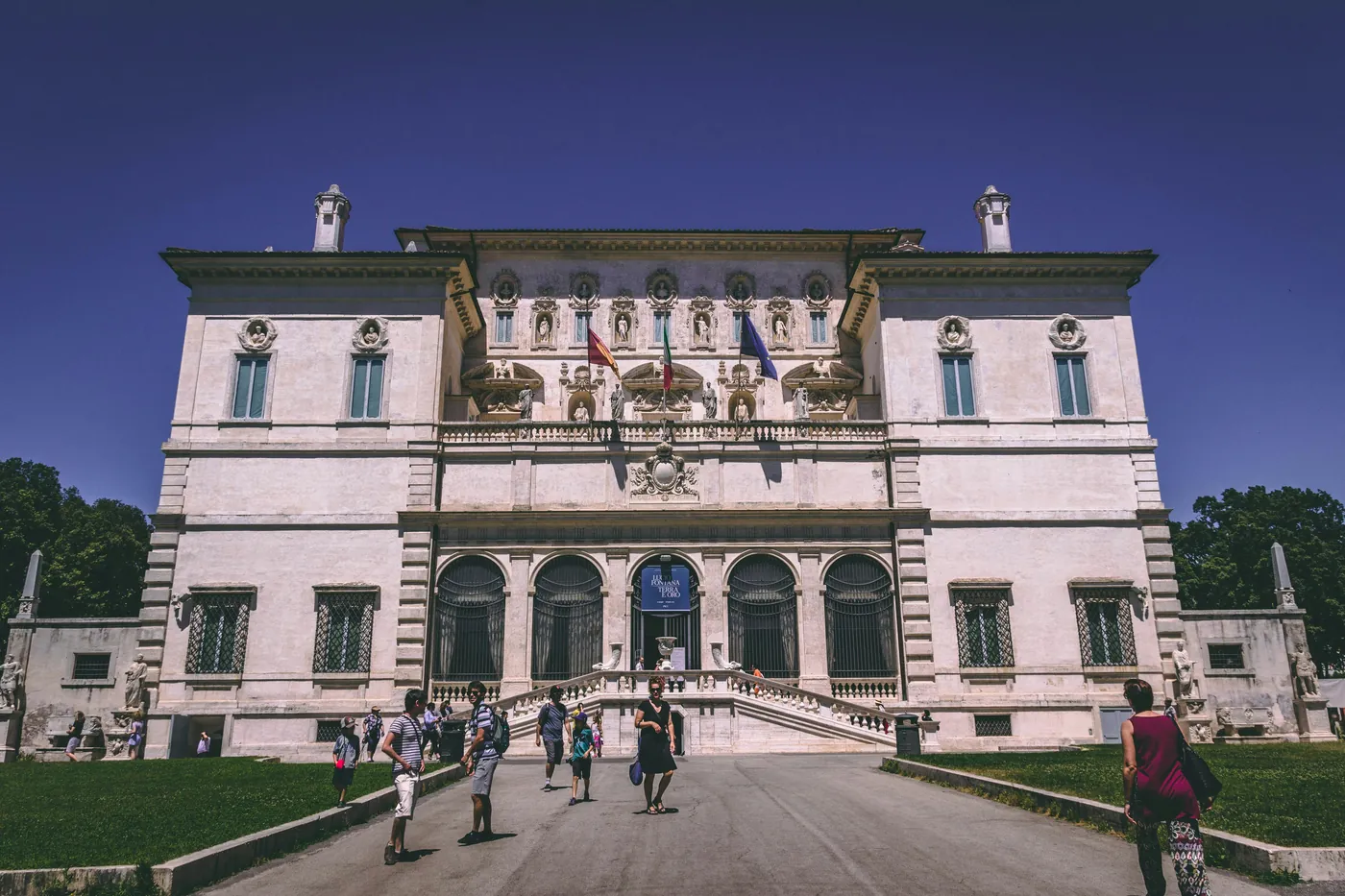 Galleria Borghese Villa und Skulpturen
